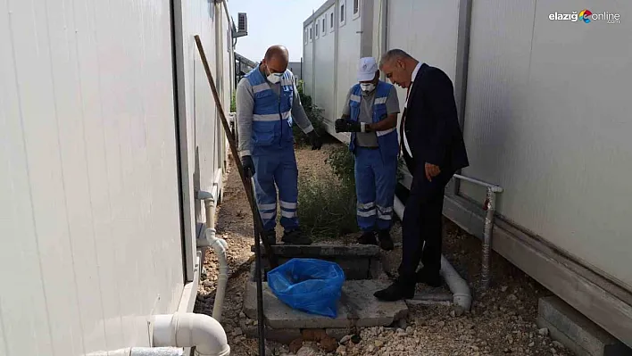 Diyarbakır'da konteyner kentte kış öncesi altyapı hazırlıkları yapılıyor
