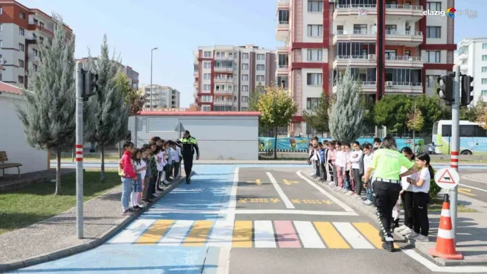 Diyarbakır'da minik öğrencilere uygulamalı trafik eğitimi verildi