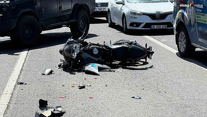 Diyarbakır'da motosiklet sürücüsü otomobile arkadan çarptı