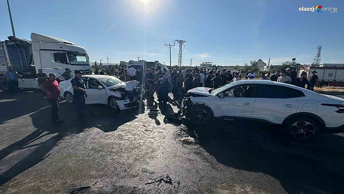 Diyarbakır'da otomobiller çarpıştı: 8 yaralı