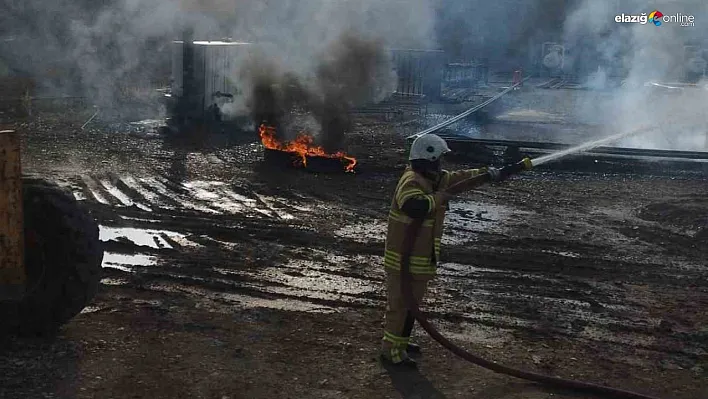 Diyarbakır'da petrol kuyusunda yangın