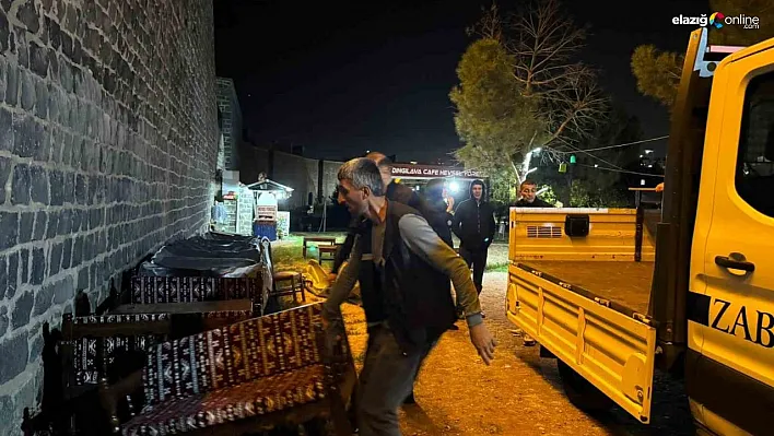 Diyarbakır'da sur diplerini işgal eden işyeri tahliye edildi