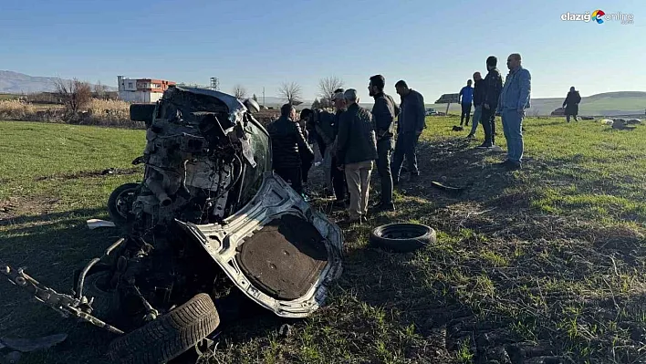 Diyarbakır'da takla atan otomobil hurdaya döndü: 2 yaralı