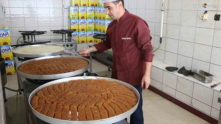 Diyarbakır'da tatlılar kurban bayramı için hazırlanıyor