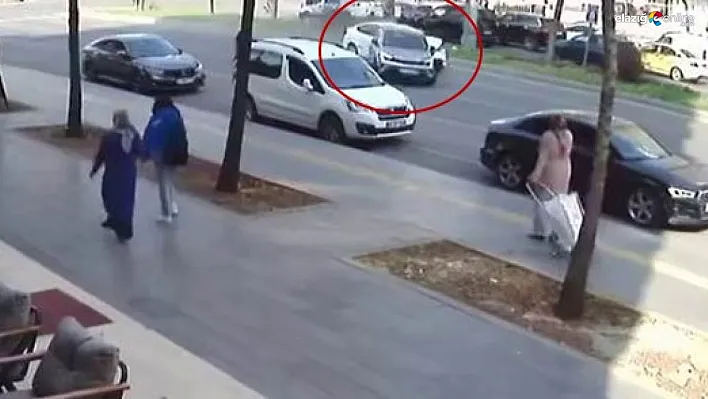 Diyarbakır'da trafik kazası güvenlik kameralarına yansıdı