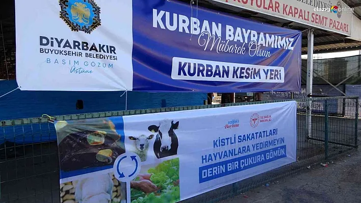 Diyarbakır'da vatandaşlar kurbanlıklarını profesyonel kasaplara emanet etti