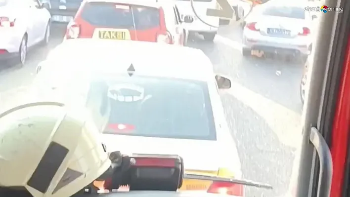 Diyarbakır'da yoğun trafik itfaiye ekiplerini engelledi