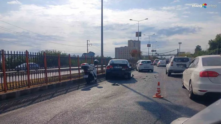 Diyarbakır-Elazığ yolunda zincirleme kaza, trafiği kilitledi