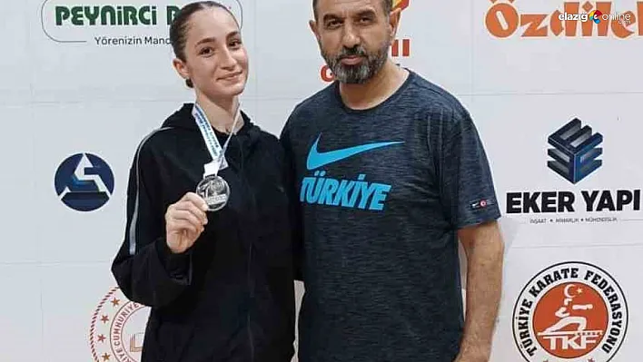Diyarbakırlı milli karateci Sena Kızılaslan'dan gümüş madalya