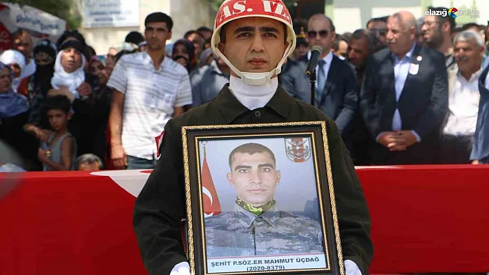 Diyarbakırlı şehit ilçesinde son yolculuğuna uğurlandı
