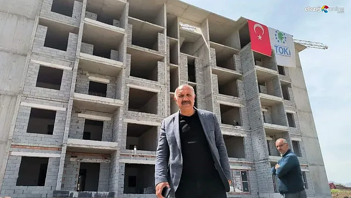 Doğanşehir'de deprem konutları devam ediyor