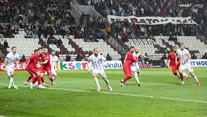 Elazığspor - Karaman FK Maçında Rüzgar ve Yağmur Yayını Felç Etti
