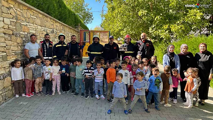 Elazığ Kovancılar'da İtfaiyeciler Minik Öğrencilerle Buluştu!