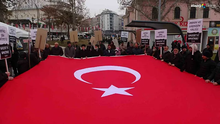 Elazığ'da Gazze İçin Sessiz Çığlık: Zulme Karşı Güçlü Tepki!