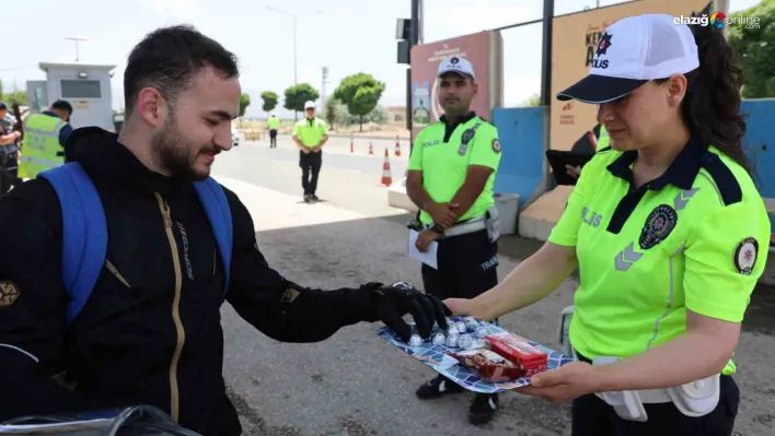 Elazığ emniyetinden anlamlı denetim!