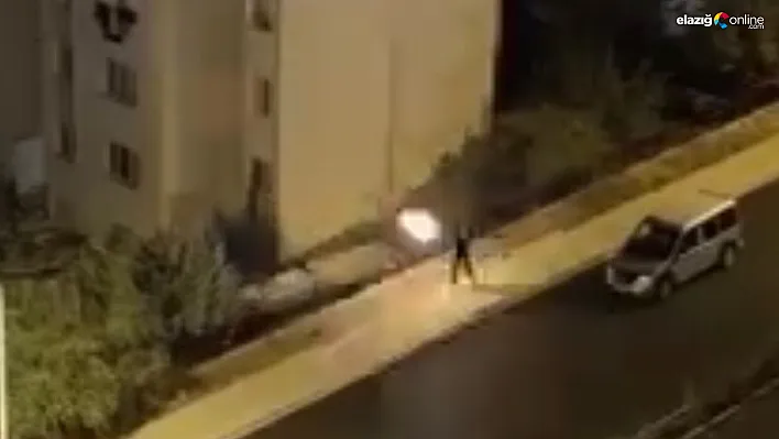 Elazığ'da 1 Kişinin Yaralandığı Dehşet Anları Kamerada!