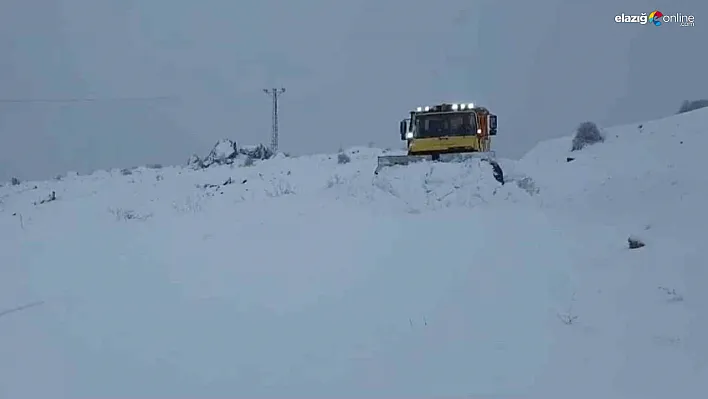 Elazığ'da Kar Yağışı Etkisini Gösterdi: 106 Köy Yolu Ulaşıma Kapandı!