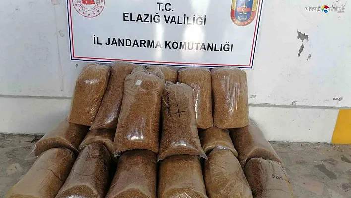 Elazığ jandarmasından tütün operasyonu!