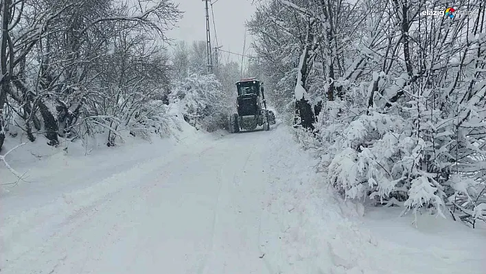 Kar Yağışı Elazığ'ı Esir Aldı! İşte Kapanan Köy Yolları ve Son Durum!