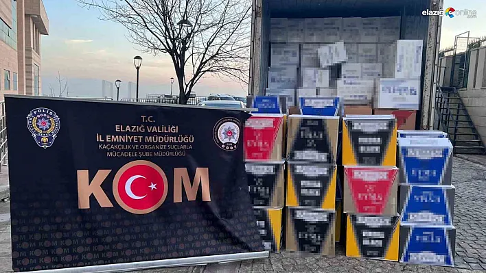 Elazığ KOM'dan Başarı: Kaçak Tütün Mamullerine Yönelik Büyük Operasyon!