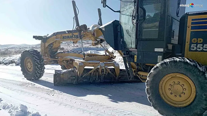 Elazığ'da Kar Yağışı Ulaşıma Engel Oldu: 27 Köy Yolu Kapandı!