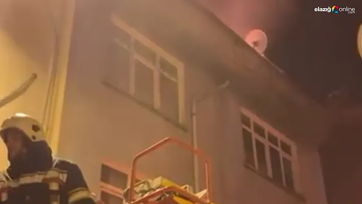 Elazığ Nailbey Mahallesi'nde 4 Katlı Binada Korkutan Yangın