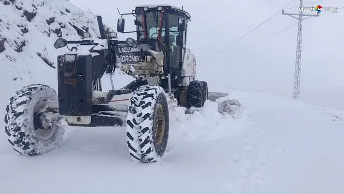 Elazığ'da 47 Köy Yolu Yeniden Ulaşıma Açıldı: 12 Yolda Çalışmalar Devam Ediyor!