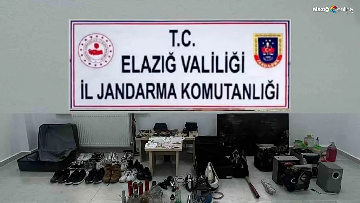 Elazığ jandarmasından hırsızların ikametlerine operasyon!