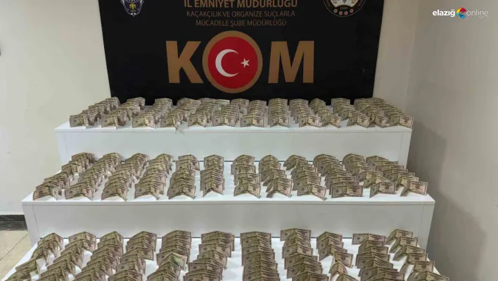 Elazığ'da sahte dolar operasyonu! 700 Bin TL'lik vurgun önlendi