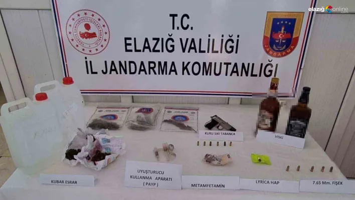 Elazığ'da Kaçak İçki ve Uyuşturucu Operasyonu: Jandarmadan Büyük Baskın