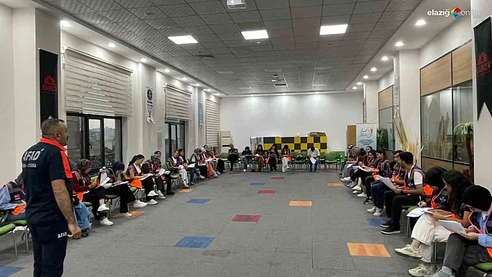 AFAD'dan Elazığ Gönüllülerine Teorik ve Pratik Afet Eğitimi!