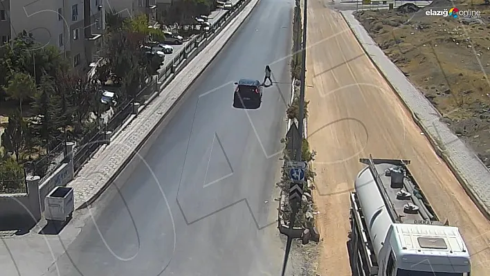 Elazığ'da Feci Trafik Kazası! Kadın Yoğun Bakımda, Kaza Kameralara Yansıdı!