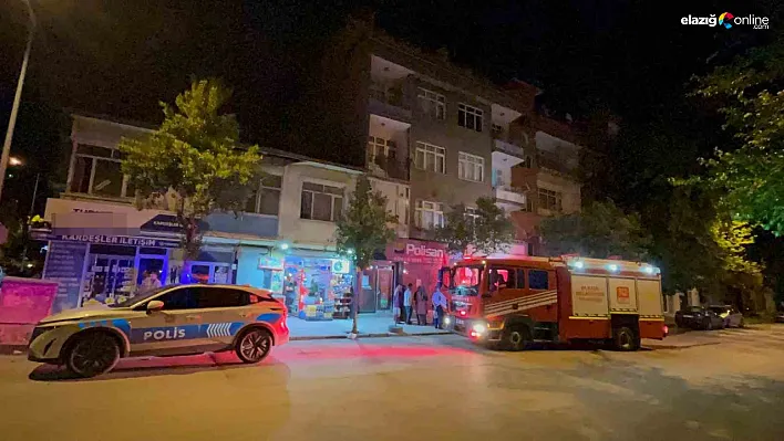 Elazığ'da Apartman Yangını Paniğe Neden Oldu: 2 Kişi Dumandan Etkilendi!