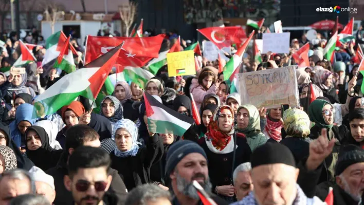 Binlerce kişi Filistin için bir araya geldi!
