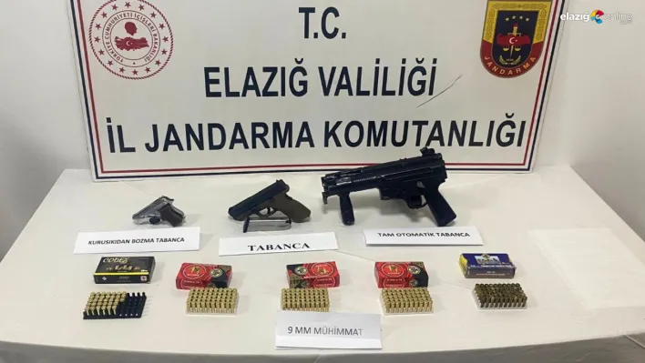 Elazığ jandarmasından ruhsatsız tabanca operasyonu!