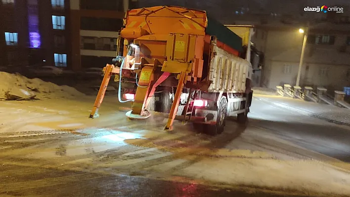 Elazığ'da Kar Yağışı Başladı: Belediye Ekipleri Buzlanmaya Karşı Alarmda!