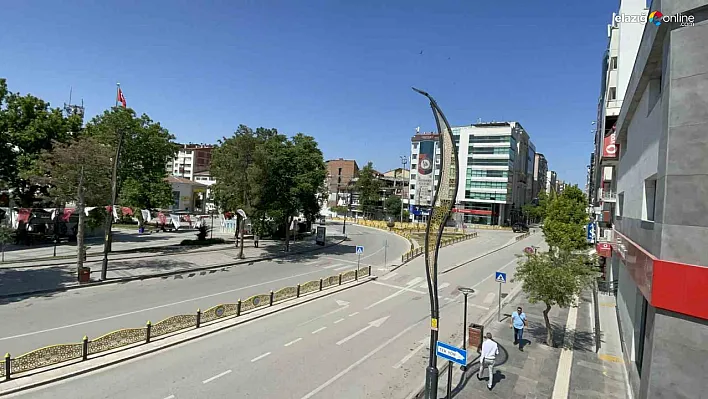 Elazığ Kent Merkezi Kurban Bayramı'nda Sessizliğe Büründü!