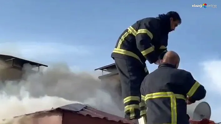 Çatı Alev Alev Yandı, İtfaiye Son Anda Müdahale Etti!