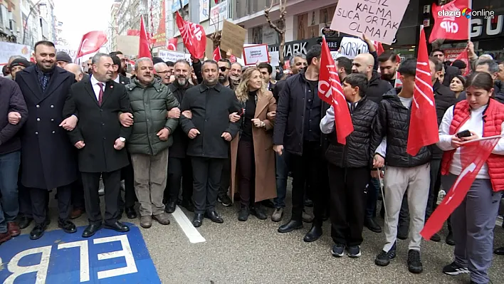 Elazığ'da CHP, Ekrem İmamoğlu İçin Yürüdü: 'Halkın Gücü Kazanacak!'