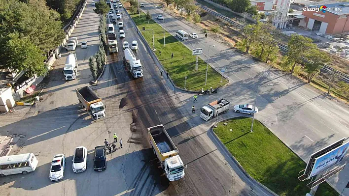 Elazığ'da dron destekli şok trafik denetimleri devam ediyor