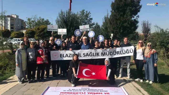 Elazığ'da Dünya Yürüyüş Günü etkinliği: Sağlıklı yaşam için adımlar atıldı