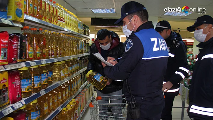 Elazığ'da fahiş fiyat ve stok denetimi yapıldı