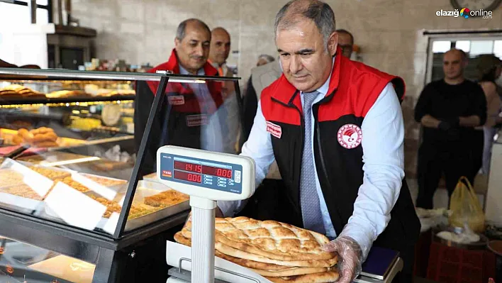 Elazığ'da Fırınlara Sıkı Denetim! Hijyen ve Gramaj Kontrolleri Yapıldı!