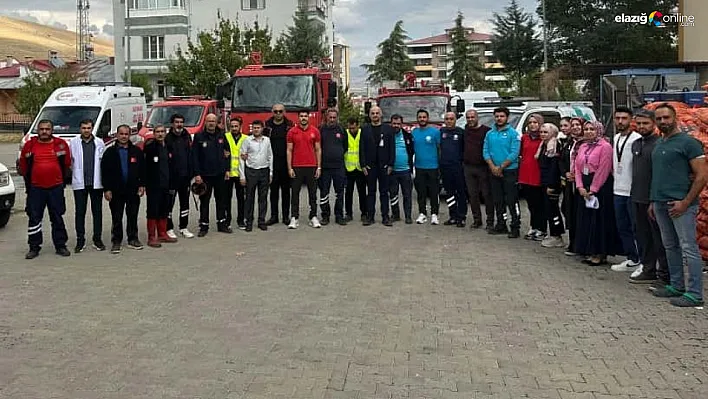 Kovancılar'da Gerçeğini Aratmayan Yangın Tatbikatı! Ekipler Nefes Kesti