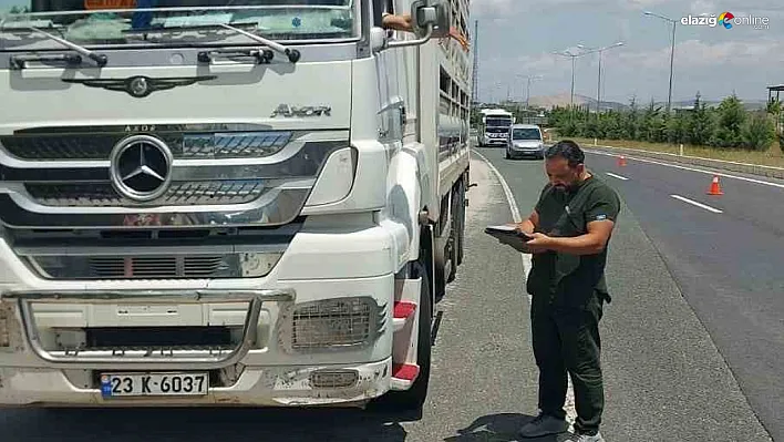 Elazığ'da hayvan sevkiyatı denetimi sürüyor