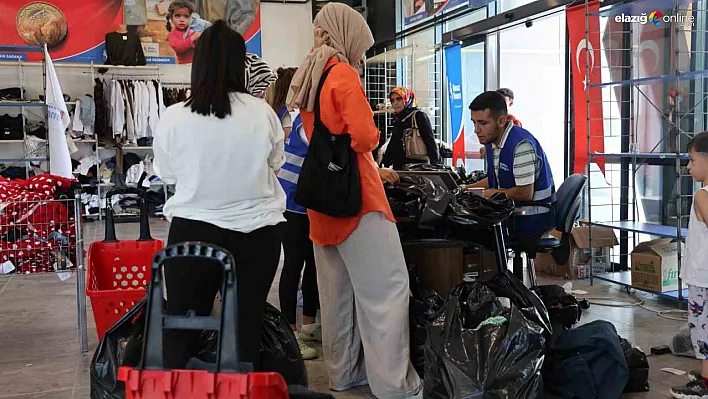 Elazığ'da ihtiyaç sahiplerine büyük destek! 60 bin parça giyim yardımı