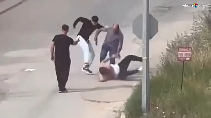 Sürsürü Mahallesi'nde Kavga Kameraya Böyle Yansıdı: 1 Kişi Yaralandı