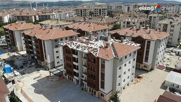 Elazığ'da ilk konutlar bitme aşamasına geldi