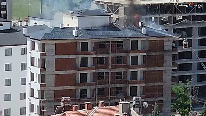 Elazığ Abdullahpaşa'da Yangın Paniği: Çatı Alev Alev Yandı!