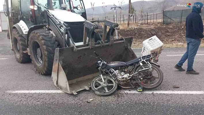 Kepçe ile Motosikletin Çarpıştığı Kazada 1 Kişi Hayatını Kaybetti!